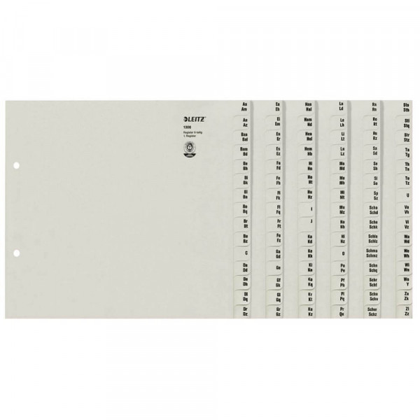 Registerserie Leitz 1306, A4, 6-teilig