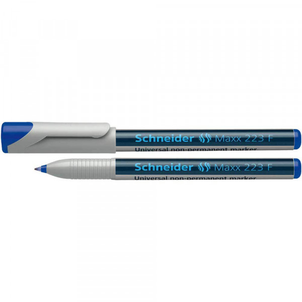 Folienschreiber Schneider Maxx 223 F, fein, wasserlöslich blau