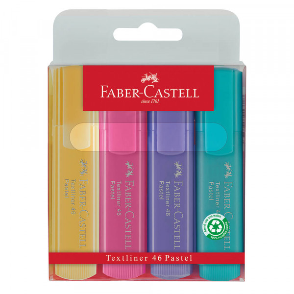 Textmarker Faber-Castell Textliner 46 Pastell 154610