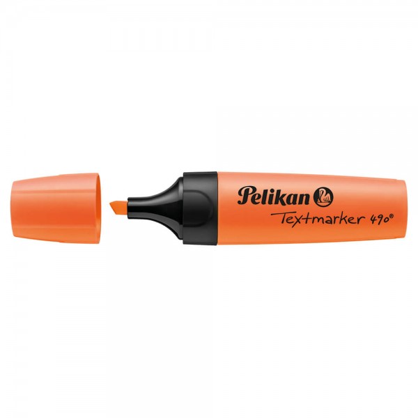 Textmarker Pelikan 490, Keilspitze, 2-5mm orange