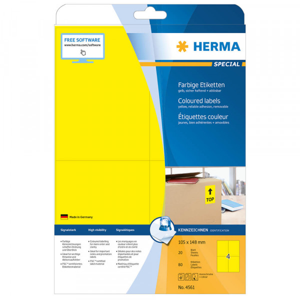 Etiketten Herma 4561 mit Verpackung