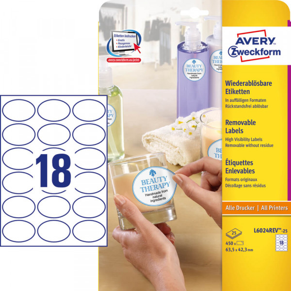 Etiketten Zweckform L6024REV-25 mit Verpackung