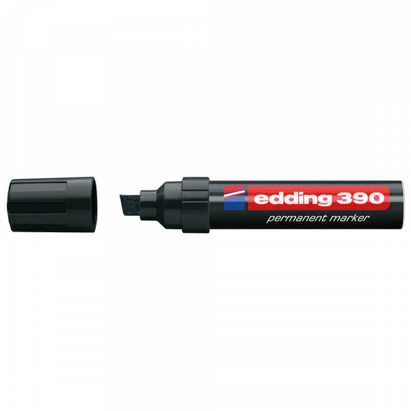 Permanentmarker Edding 390, 4-12mm, extra dick schwarz
