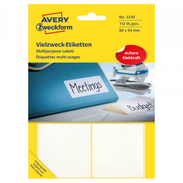 Adressetiketten Zweckform 3330 80x54mm Verpackung